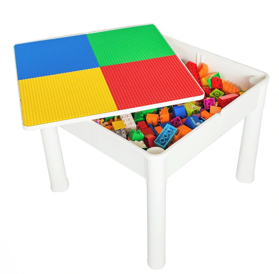 Столик игровой LEGO Table 60x60x51 см белый