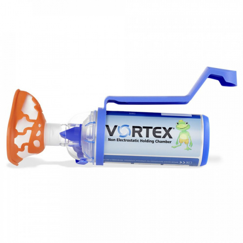 Антистатическая клапанная камера/спейсер VORTEX тип 051 с маской Божья коровка» для младенцев от 0