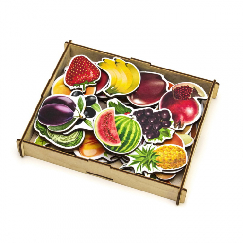 Набор WOODLANDTOYS Овощи, фрукты, ягоды (дер.коробка)
