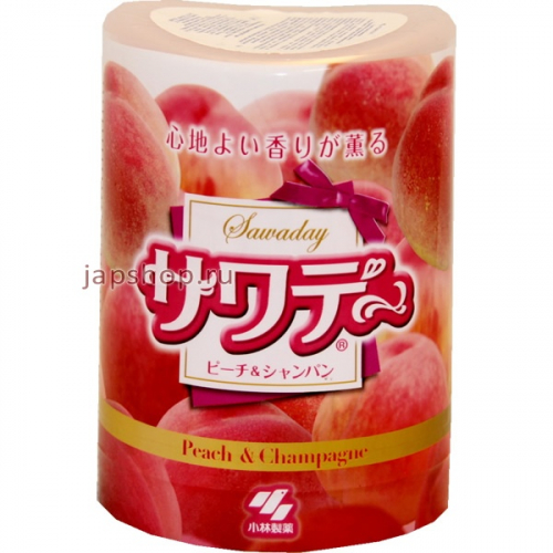 Kaori Kaoru Освежитель воздуха для туалета аромат персика в шампанском, 140 гр. (4987072078754)