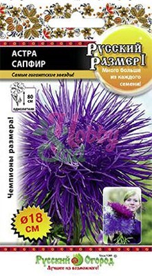 Цветы Астра Русский Размер I Сапфир (0,3 г) РО серия Русский Размер