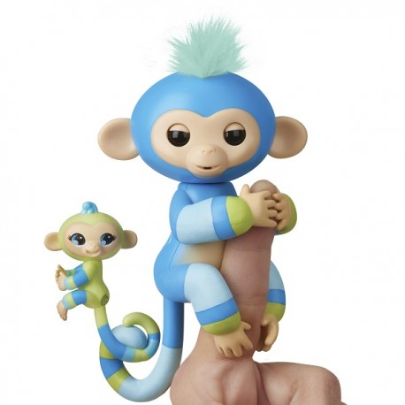 3541 Интерактивная обезьянка Билли с малышом, 12 см