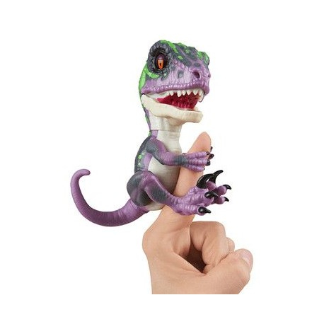 3784 Интерактивный динозавр Рейзор,фиолетовый с темно-зеленым 12 см
