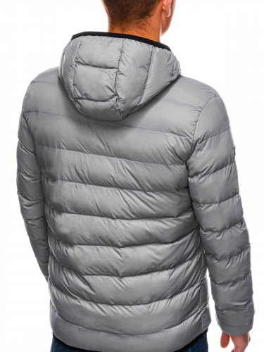 Куртка мужская зимняя стеганая C451 - серая