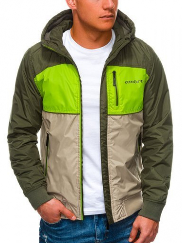 Куртка мужская осенняя C447 - зеленый