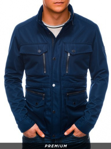 Куртка мужская осенняя C444 - темно-синий