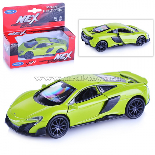 Машинка 1:38 McLaren 675LT Coupe, пруж. мех., цвет в асс.