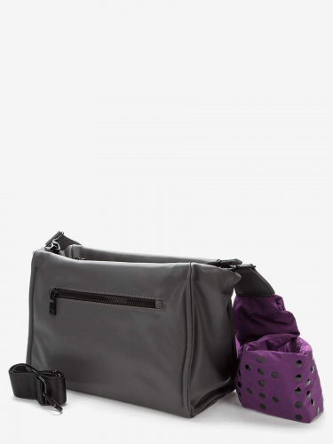 308110/31-03 серый/фиолетовый иск.кожа женские сумка