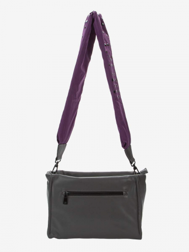 308110/31-03 серый/фиолетовый иск.кожа женские сумка