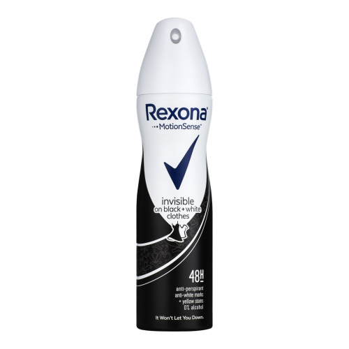 REXONA  Аэрозольный дезодорант  НЕВИДИМАЯ  на Черном и Белом  150мл