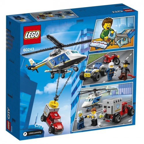 Конструктор Lego City «Погоня на полицейском вертолёте»