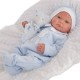 8123B Кукла Реборн младенец Виктория в голубом 40см