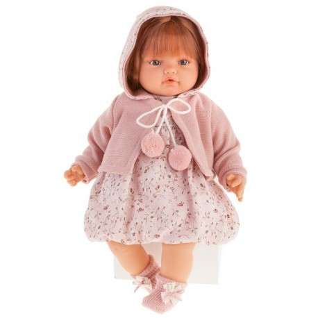 1671Br Кукла Изабелла в светло-розовом, озвученная (плач), 42 см