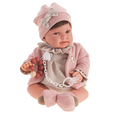 3306 Кукла Елена в розовом, 40 см