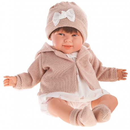 2003P Кукла Макарена в розовой курточке, озвученная (мама, папа, смех), 52 см