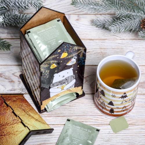 Подарочный набор: чайный домик и кружка «Подарок»