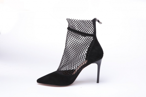 Туфли жен черн велюр-текстиль-кожа 2790 ру
