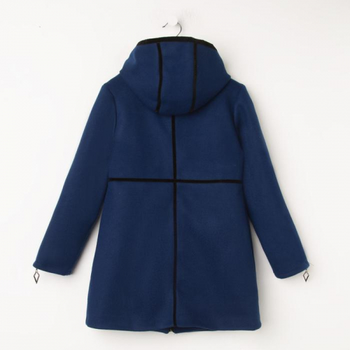 Пальто для девочки, цвет синий, рост 152 см