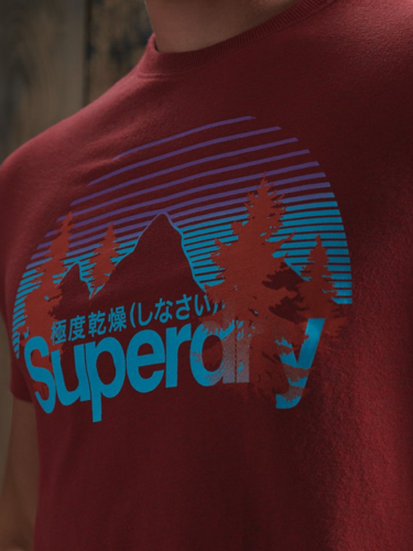 ФУТБОЛКА МУЖСКАЯ SUPER DRY 256 КРАСНЫЙ