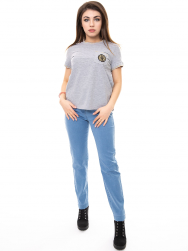 M-BL73060-2465--Слегка приуженные голубые джинсы ЕВРО р. 9 17 21