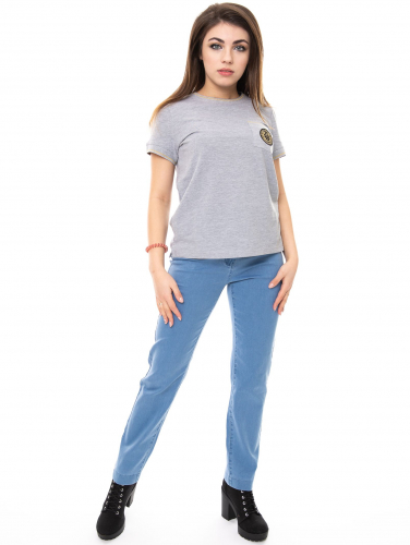 M-BL73060-2465--Слегка приуженные голубые джинсы ЕВРО р. 9 17 21