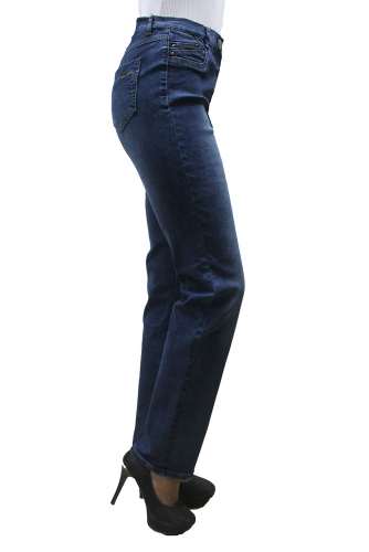SS72290-4108-2С--Слегка приуженные синие джинсы р.17