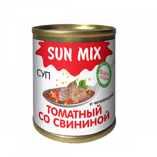 Томатный суп со свининой и чечевицей Sun Mix