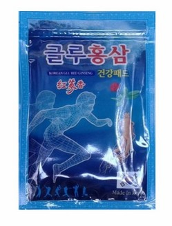 Лечебный пластырь с глюкозамином и красным женьшенем KOREAN GLU RED GINSENG GREENON 20шт