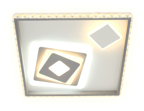 Потолочный светодиодный светильник с пультом FA248 WH белый 117W 500*500*75 (ПДУ РАДИО 2.4)