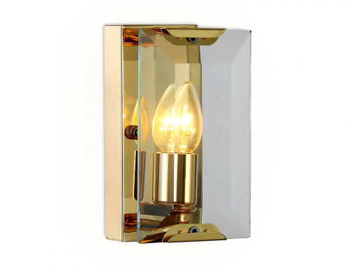Настенный светильник TR5157 GD/CL золо/прозрачный E14/1 max 40W 210*130*100
