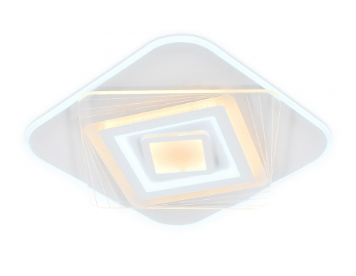 Потолочный светодиодный светильник с пультом FA799 WH 195W 500*500*60 (ПДУ РАДИО 2.4)