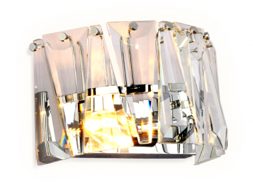 Настенный светильник с хрусталем TR5175 CH/CL хром/прозрачный E14 max 40W 275*165*155