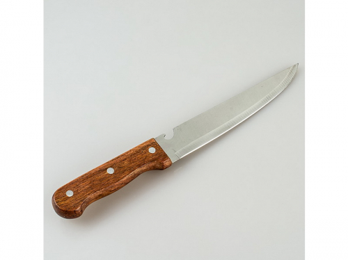 Нож кухонный, деревянная ручка лезвие
