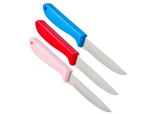 Нож для овощей в чехле, 9см, 4 цвета