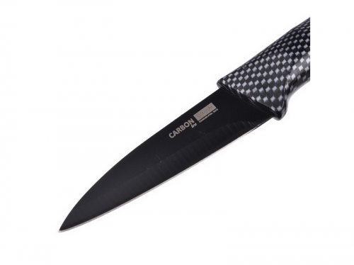 Нож кухонный овощной 9см, нержавеющая сталь с антиналипающим покрытием Карбон