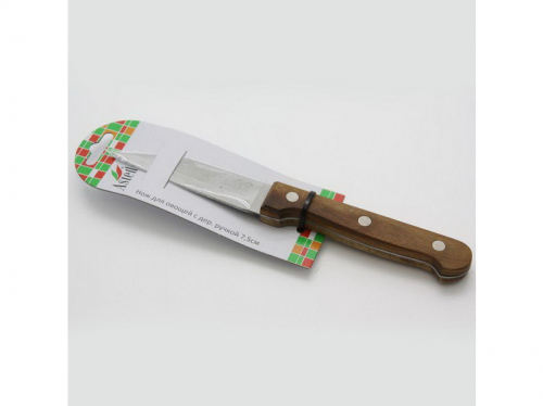Нож кухонный 7,5см для овощей с дер. ручкой