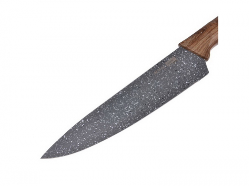 Нож кухонный шеф 20см, нержавеющая сталь с антиналипающим покрытием Алмаз