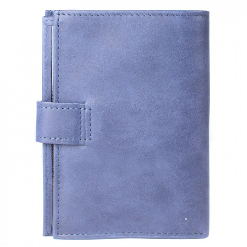 Обложка для авто+паспорт-Croco-ВП-1032 (с хляст, 5 внут карм, двойн стенка) натуральная кожа синий крек (217) 211534