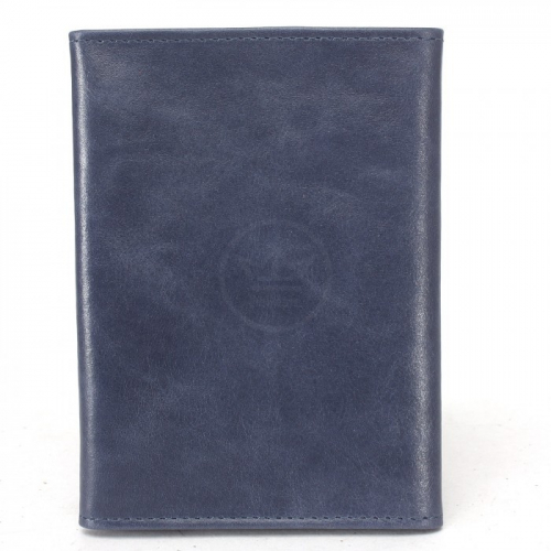Обложка для паспорта Croco-П-402 (5 карм) натуральная кожа синий крек (217) 230968