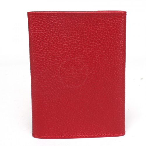 Обложка для паспорта Croco-П-402 (5 карм) натуральная кожа красный флотер (113) 236244