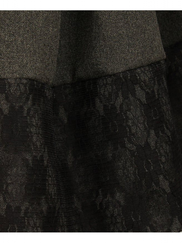 Школьная юбка со складками и гипюром для девочки 83377-ДШ21