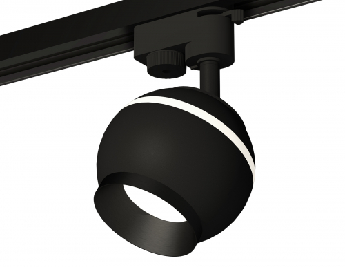 Комплект трекового светильника XT1102002 SBK/PBK черный песок/черный полированный GU5.3 LED 3W 4200K (A2521, C1102, N7031)