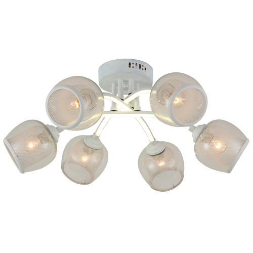 Люстра HIPER H807-6 6*E27*60Вт + LED 21Вт WHITE