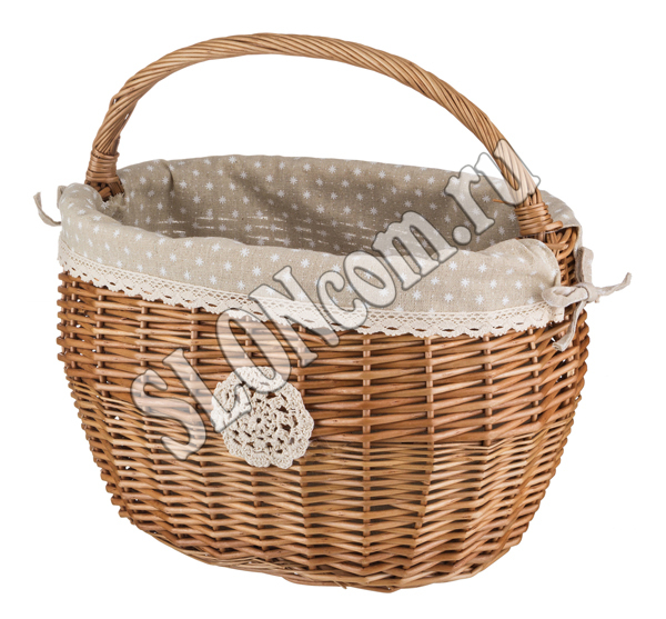 Корзинка с ручкой 37*25*25/35 см.