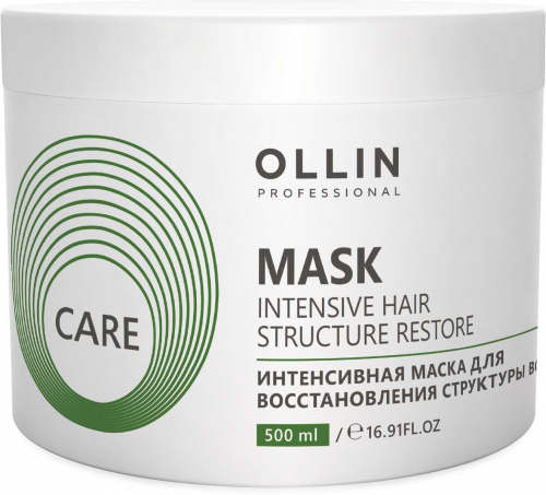 OLLIN CARE Интенсивная маска для восстановления структуры волос 500мл/ Restore Intensive Mask