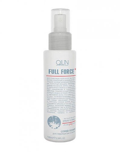 OLLIN FULL FORCE Спрей-тоник для стимуляции роста волос с экстрактом женьшеня 100мл