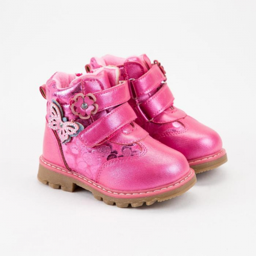 Ботинки детские, цвет розовый, размер 24