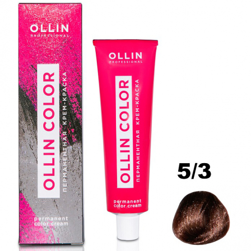 OLLIN COLOR  5/3 светлый шатен золотистый 60мл Перманентная крем-краска для волос