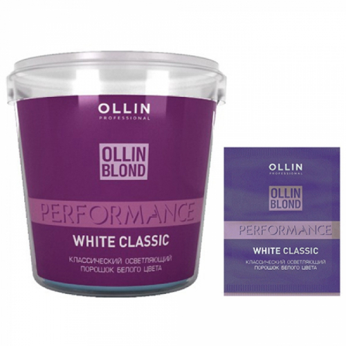 OLLIN BLOND PERFORMANCE White Classic Классический осветляющий порошок белого цвета 500г