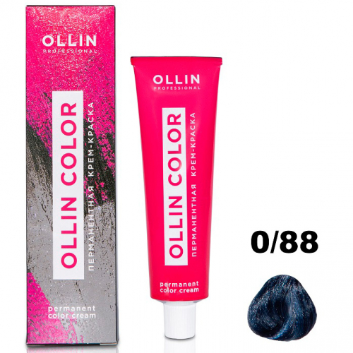 OLLIN COLOR   0/88 корректор синий 60мл Перманентная крем-краска для волос